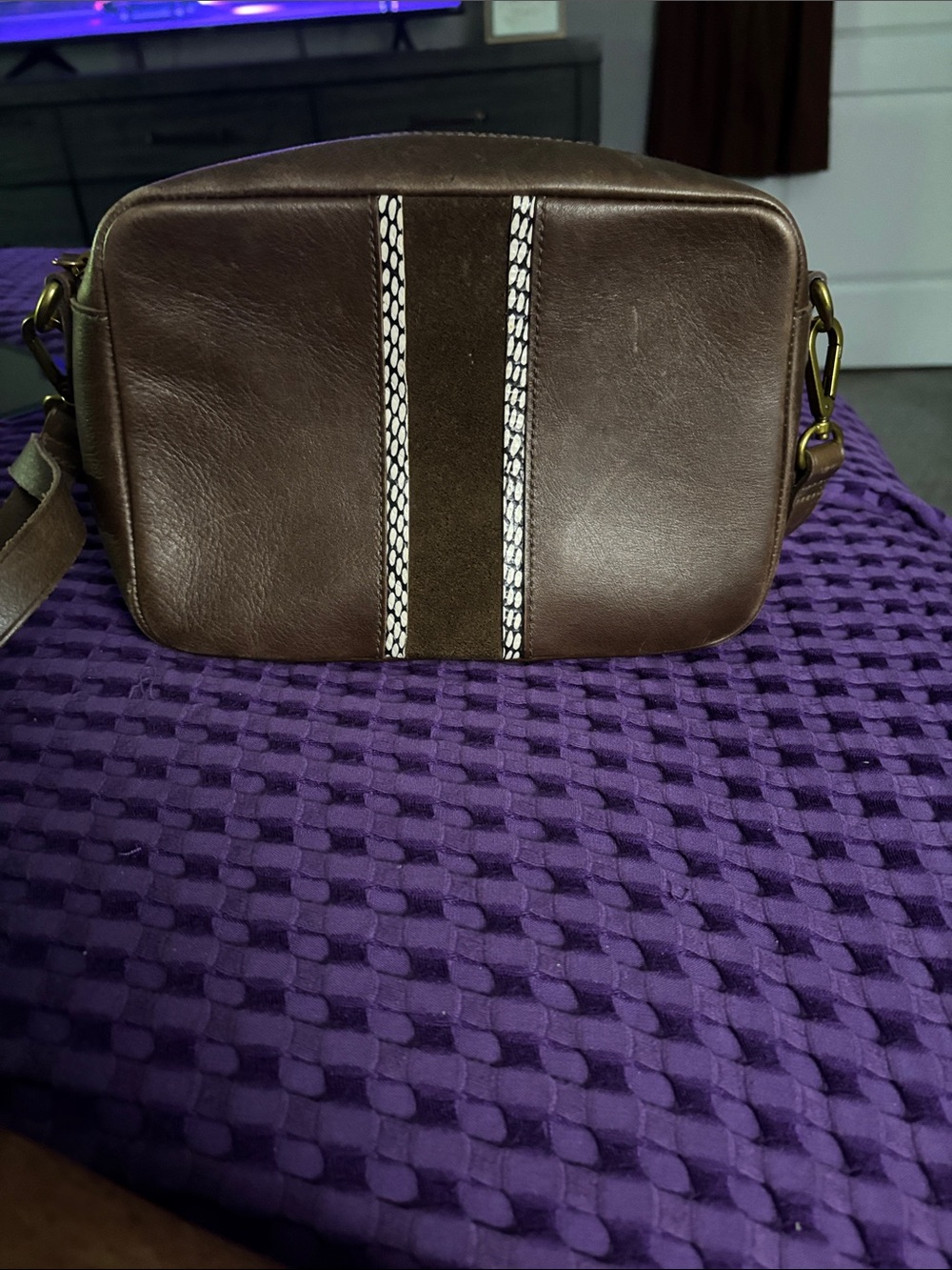 Madewell Brown and Beige Crossbody